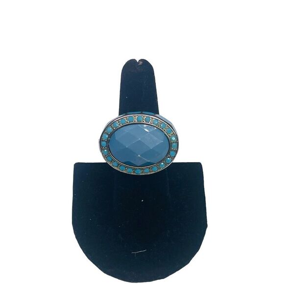 10/$25🦋 Blue Stone Fashion Ring - Size 7.5 - Picture 7 of 9